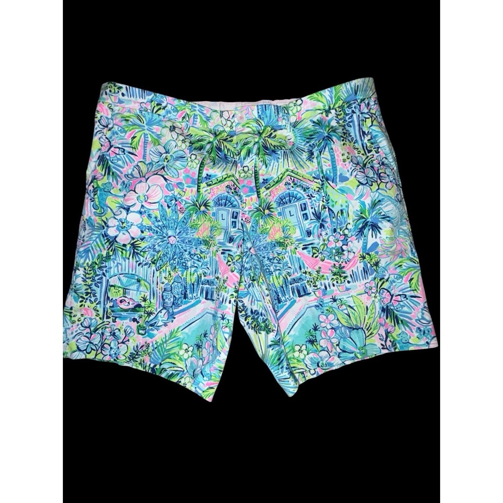 Lilly Pulitzer Men's 42 Beaumont Shorts Lovely Lilly's House Place‎ Resortwear